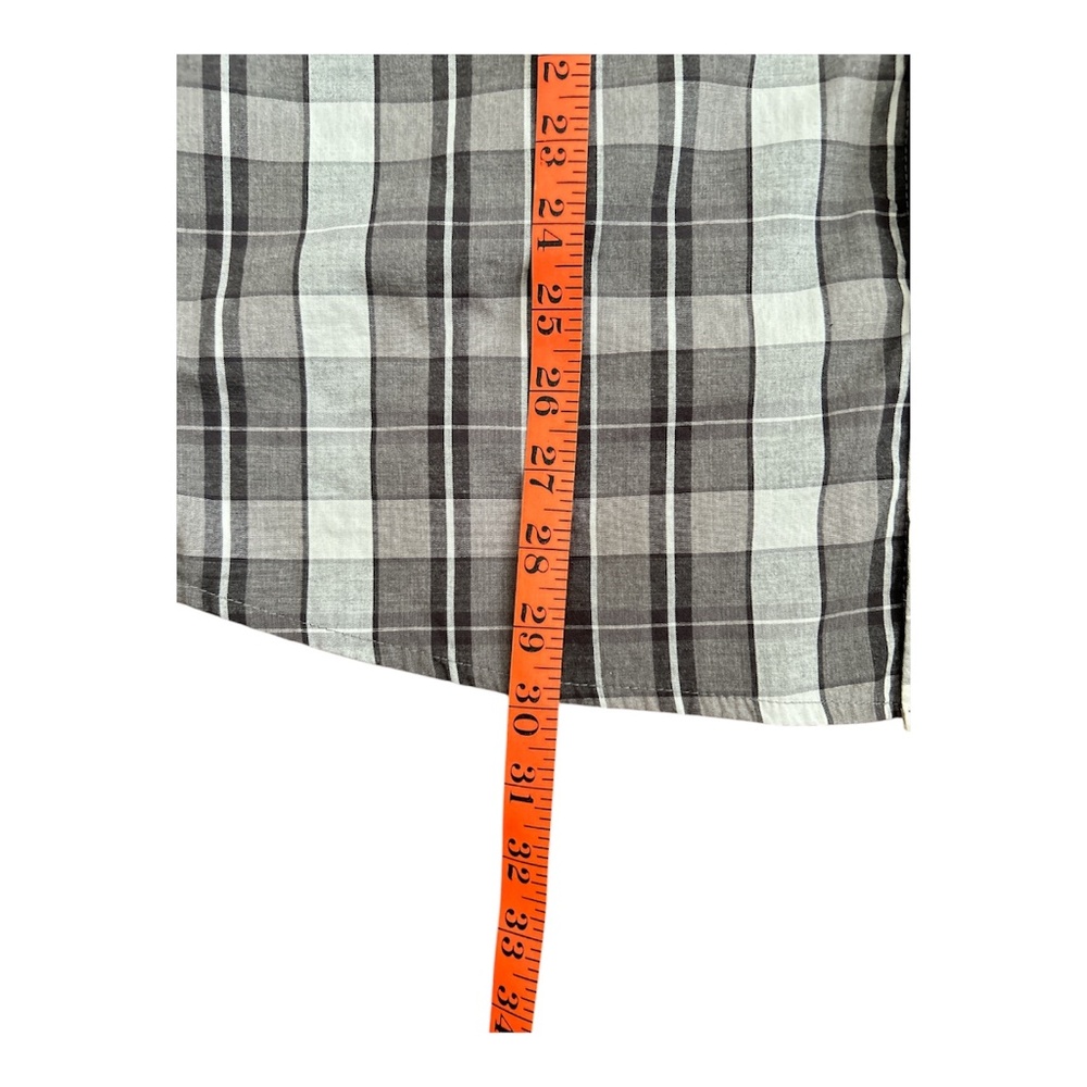 Mountain Hardwear Shirt Men’s L Plaid Button Up Gray Hiking Workwear - Picture 7 of 8